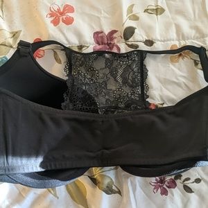 Cacique Intimates & Sleepwear - Black front close lace racer back cotton bra Cacique Intimates & Sleepwear - Black front close lace racer back cotton bra